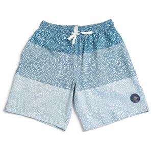 Chubbies 7” Inseam Swim Trunks Small Teal Colorblock Lined Shorts